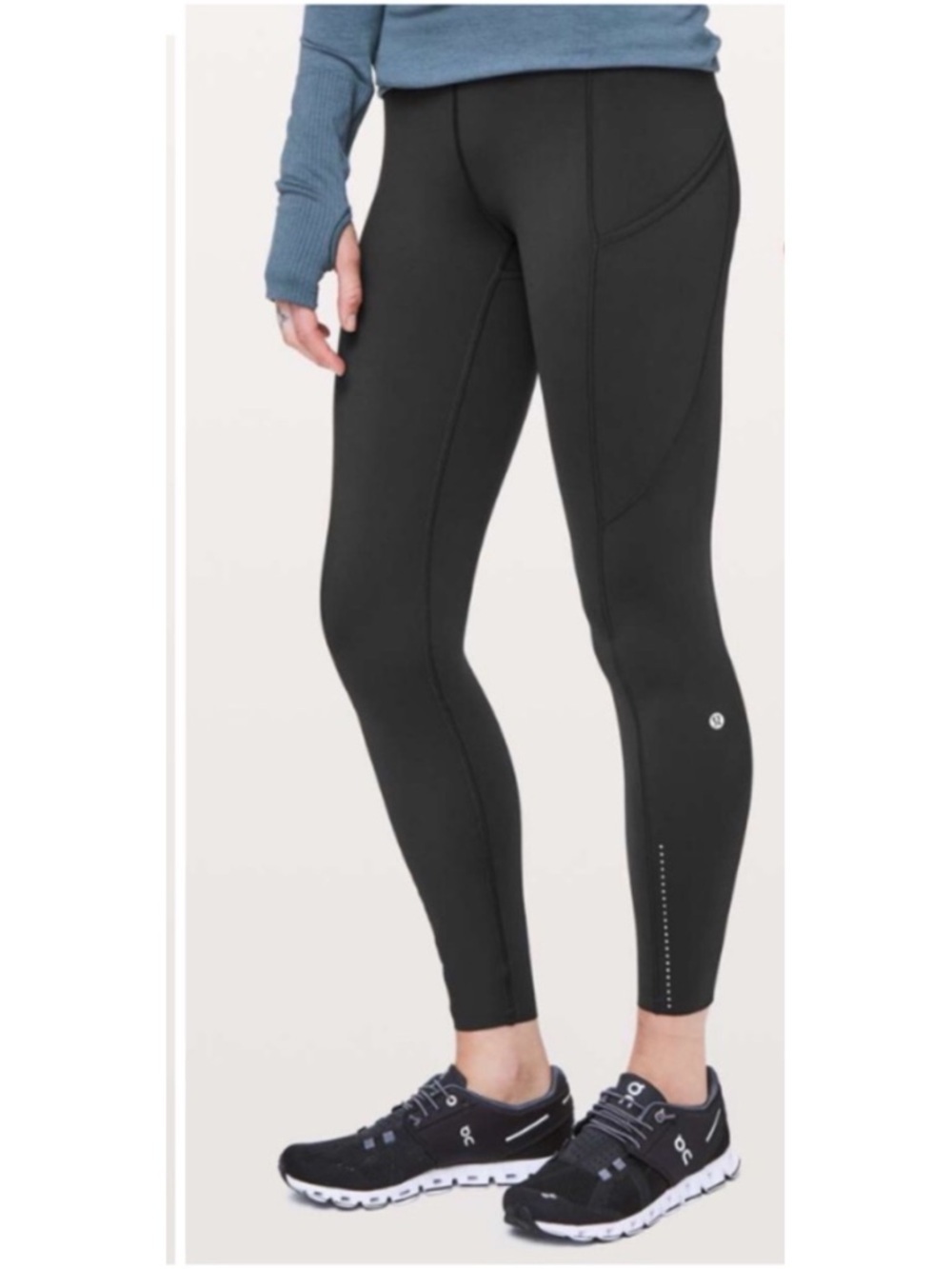 Lululemon fast & free high rise tights leggings black 4